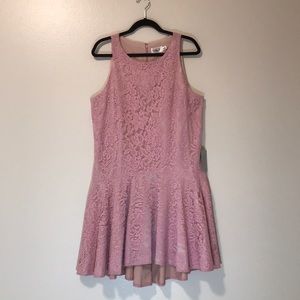 Eliza J blush lace party dress